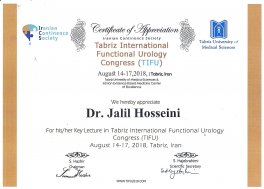 Tabriz International Functional Urology (TIFU) congress - August 14-17,2018